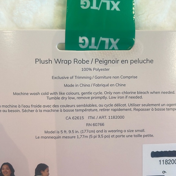XL: Room Service Plush Wrap Robe - Picture 5 of 5